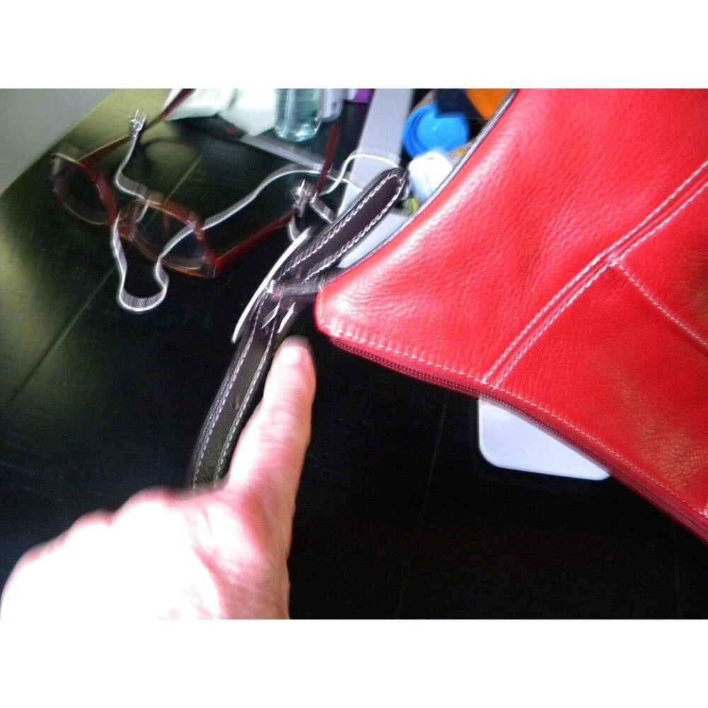 Tiganello red and brown leather purse! - Picture 10 of 11